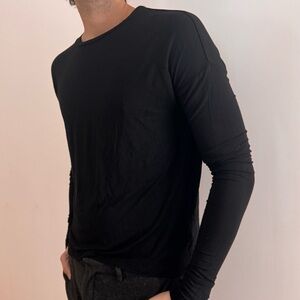 KOIIAR  THE OVERSIZE LONG SLEEVE SHIRT  IN BLACK  - S